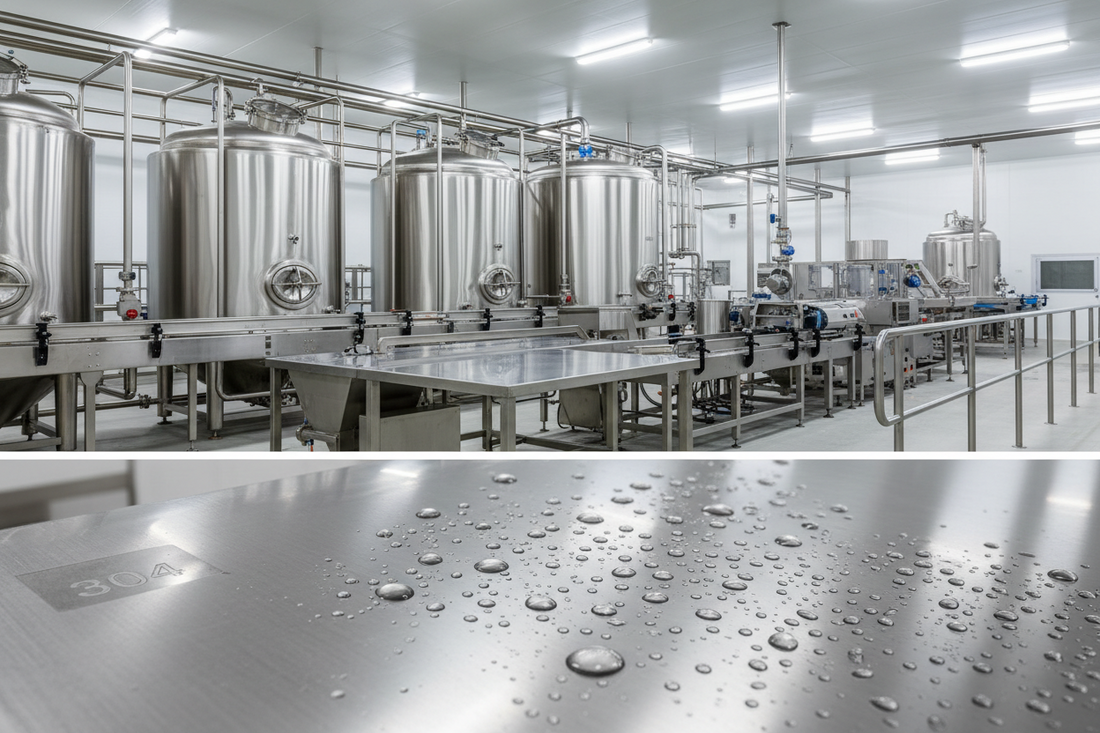 De ce oțelul inoxidabil AISI 304 este standardul de aur în industria alimentară