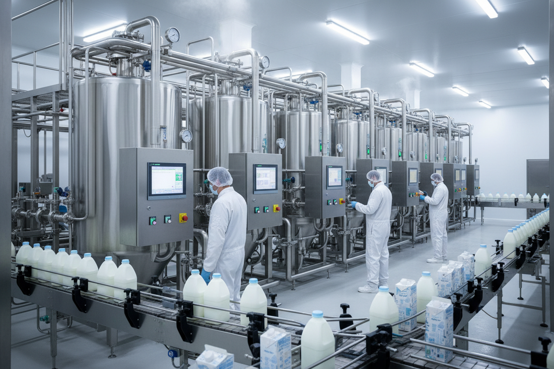 Pasteurizarea laptelui — tehnologii moderne pentru fabrici de lactate performante